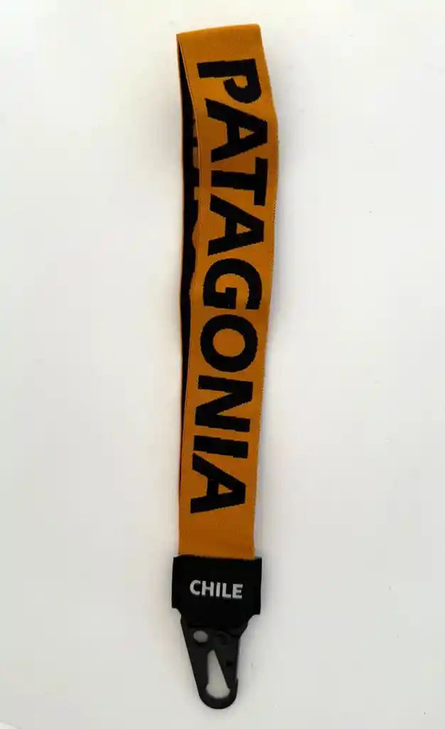 Souvenir Llavero Elastico Patagonia Naranjo El10