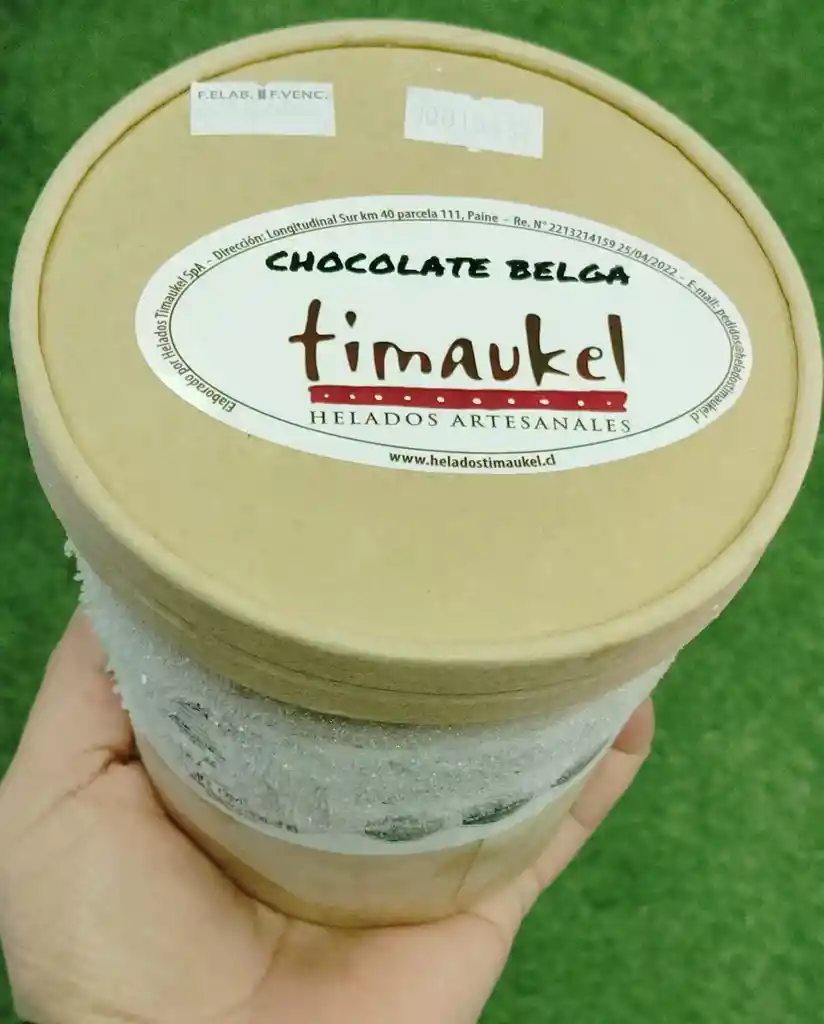 Helado Timaukel De Chocolate Belga