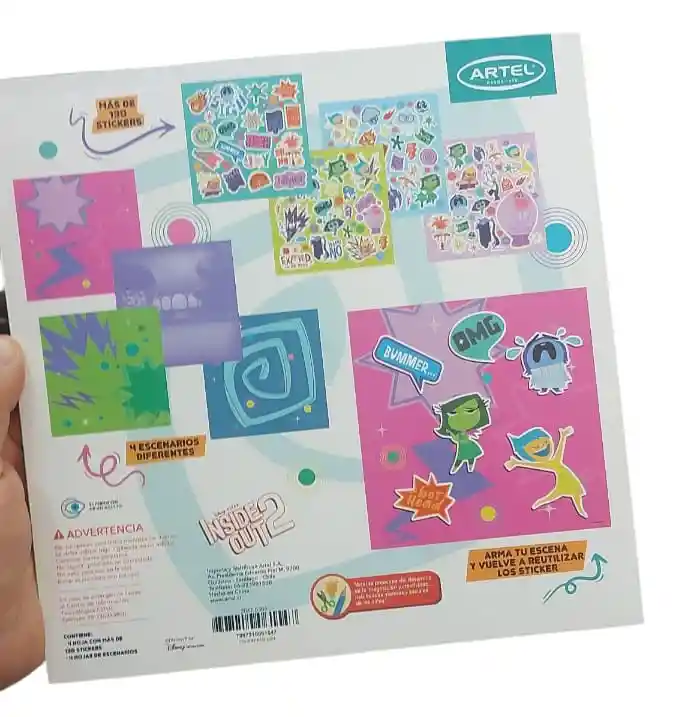 Album Stickers Reutilizables Intensamente 2