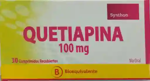 Quetiapina 100 Mg 30 Comprimidos