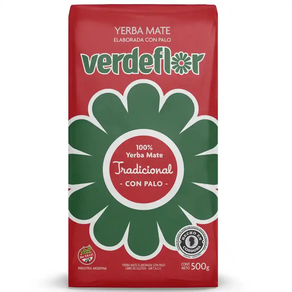 Yerba Mate Tradicional 500 Gr Marca Verdeflor