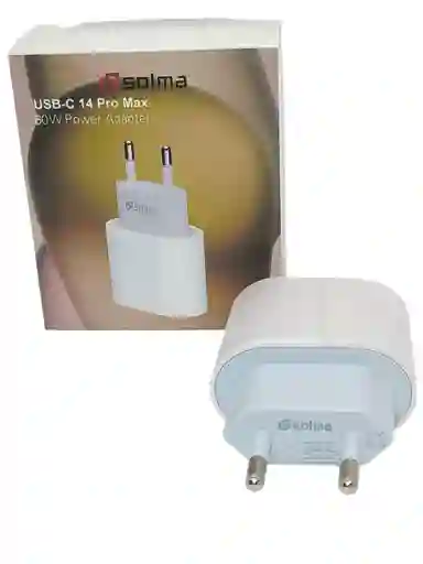 Cargador 60w Cargar Rápida Usb-c 14 Pro Max Solma