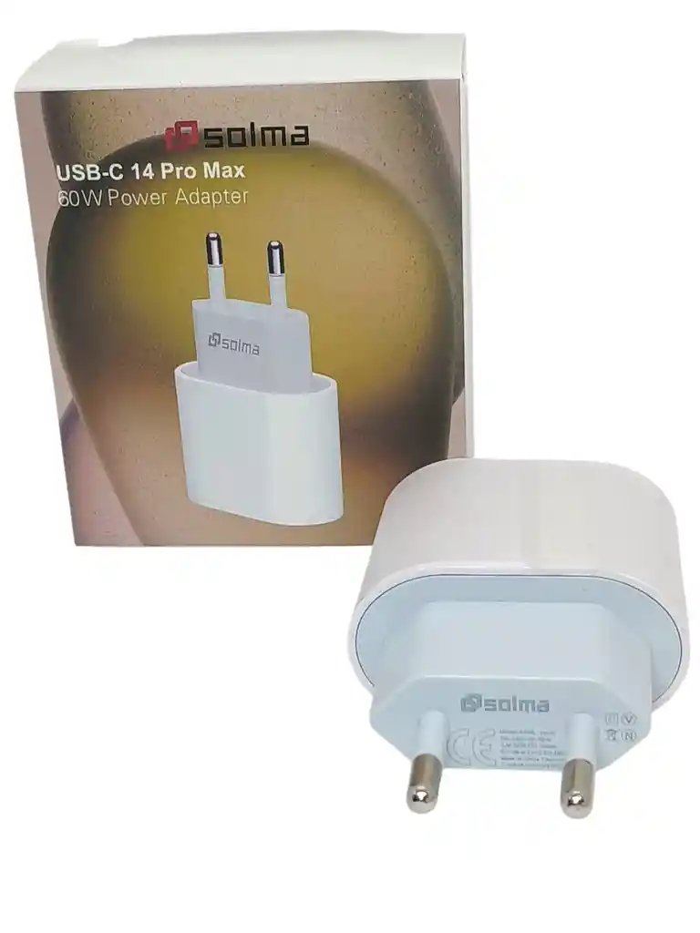 Cargador 60w Cargar Rápida Usb-c 14 Pro Max Solma