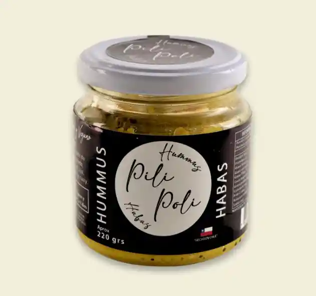 Hummus Artesanales Pili Poli 220 Grs Habas Curry