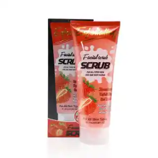 Exfoliante Facial Frutilla Efecto Peeling Scrubs 170 Ml