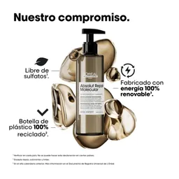 Tratamiento Liquido Sérum Con Aclarado Reparación Molecular Profunda Cabello Dañado Absolut Repair Molecular 250ml Loreal Professionnel