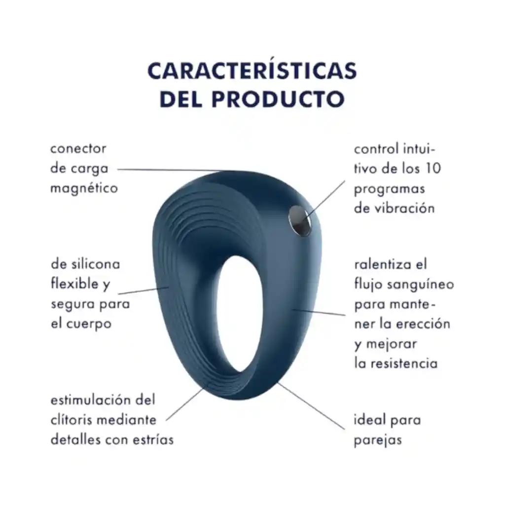 Satisfyer Anillo Vibrador Recargable Power Ring