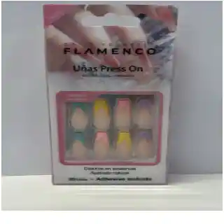 Uñas Press On Flamenco 30 Pcs