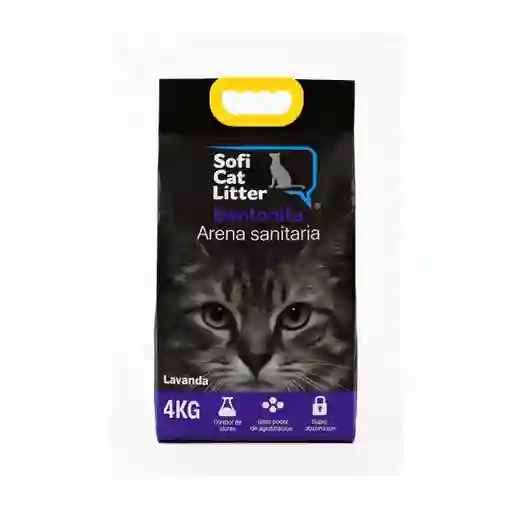 Arena Sanitaria Sofi Cat Litter 4 Kg – Lavanda
