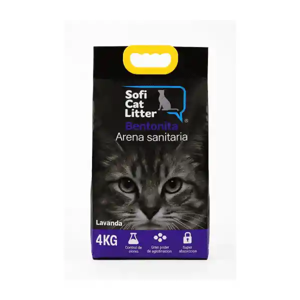 Arena Sanitaria Sofi Cat Litter 4 Kg – Lavanda