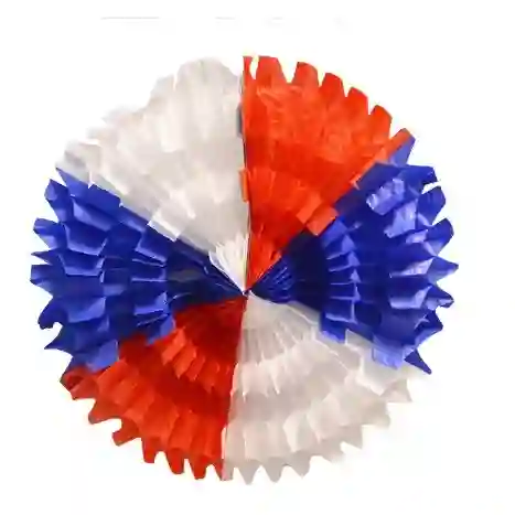 Adorno Redondo Tricolor Chile 40 Cm