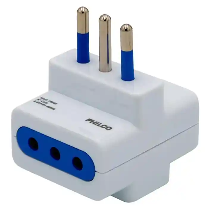 Enchufe Adaptador Triple Certificado Philco 1500w 10a 79310
