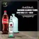 Promo Bacardi Blanco + Coca 1.5l + Hielo