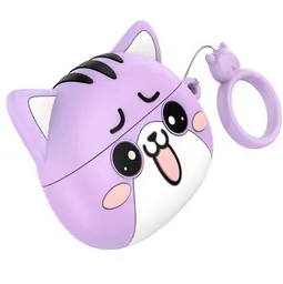 Audifono Inalámbrico In-ear De Gatito Ew48 Hoco Morado