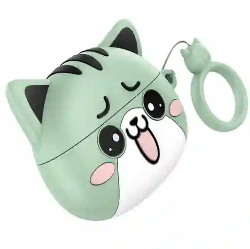 Audifono Inalámbrico In-ear De Gatito Ew48 Hoco Verde