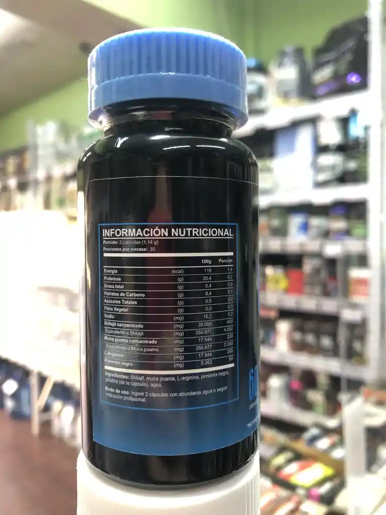 Shilajit + L-arginina 400mg 60 Caps Fnl