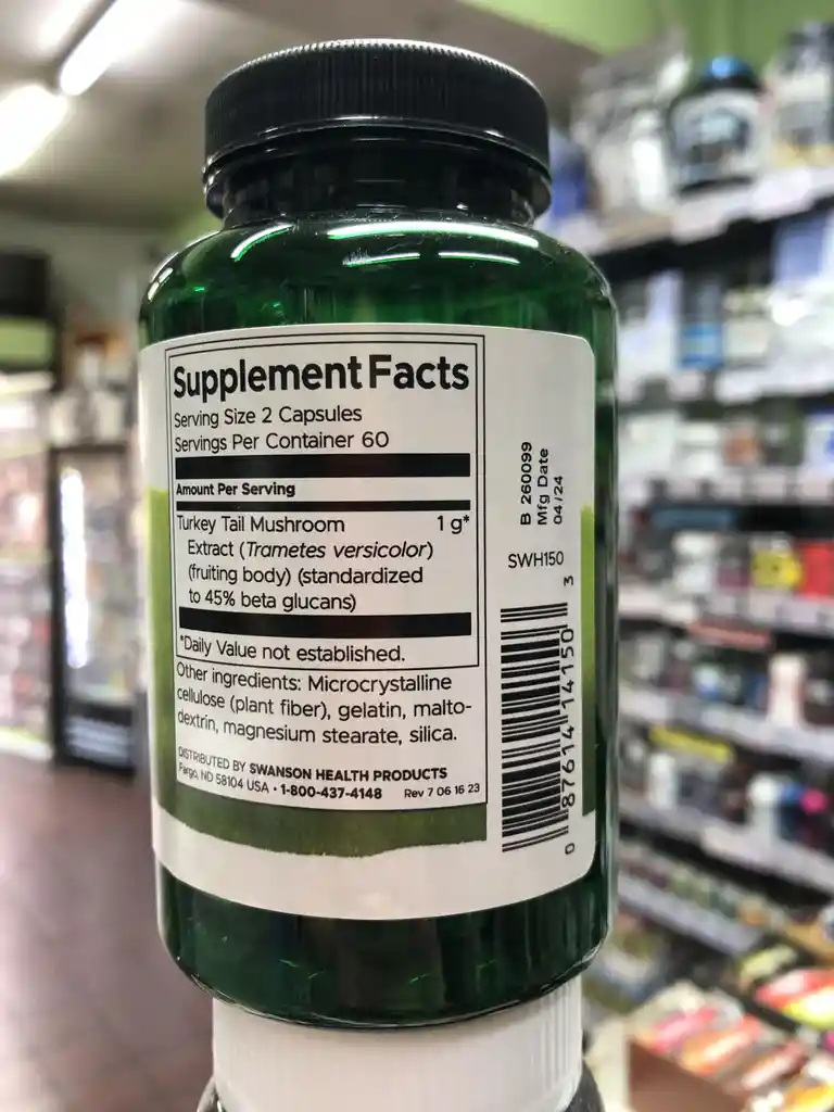 Cola De Pavo 500mg 120 Caps Swanson