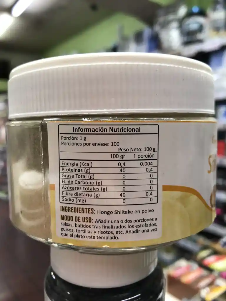 Shiitake En Polvo 100 Grs Green Medical