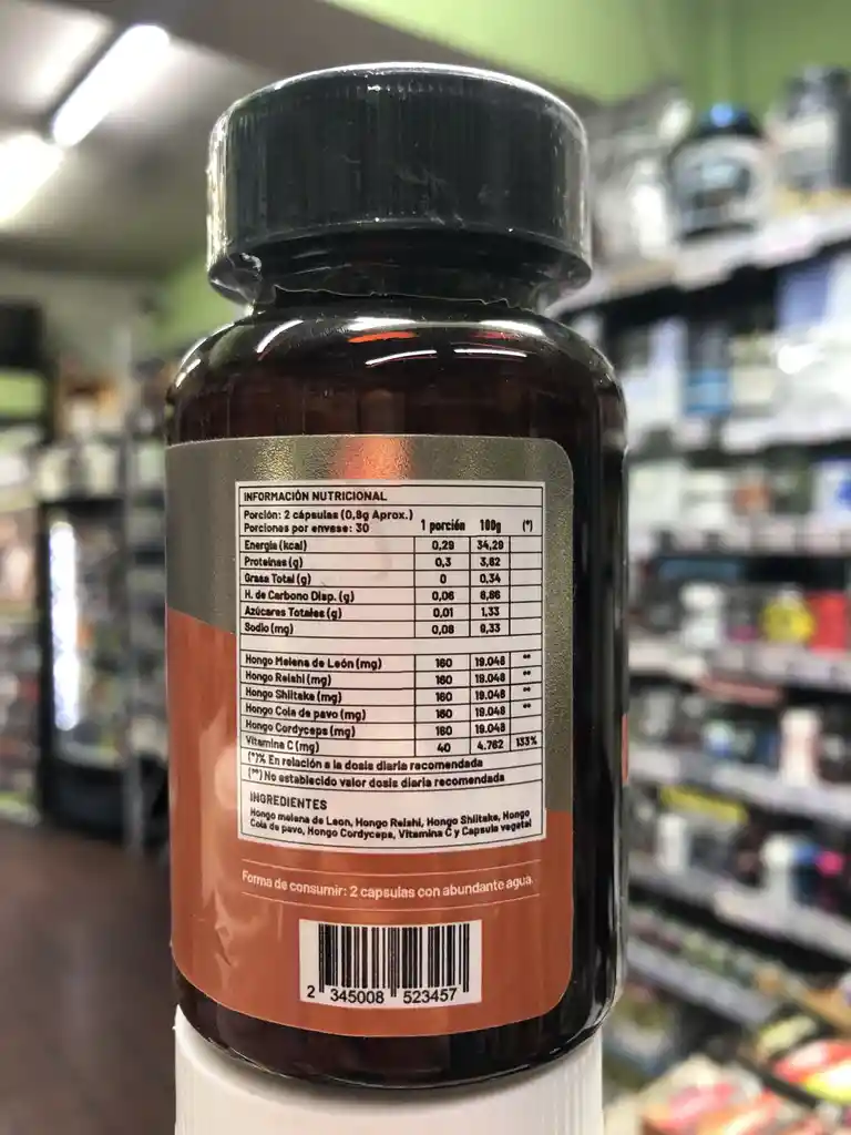 Complejo De 5 Hongos 400mg 60 Caps Karun Life