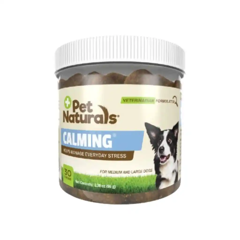 Pet Naturals, Masticables Calmantes Para Perros Medianos Y Grandes, Sabor Pollo (96g)