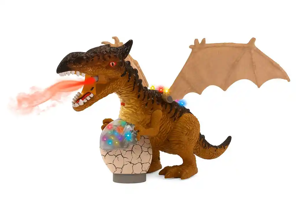Dinosaurio Con Huevo Camina Sonido Luz Y Humo