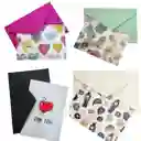 Sobres 7x10.5cm Mas Tarjeta Con Diseño