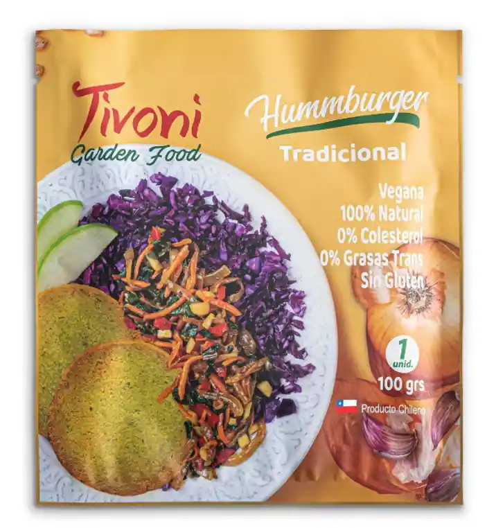Hamburguesa Vegana Tradicional, Sachet 1x100grs