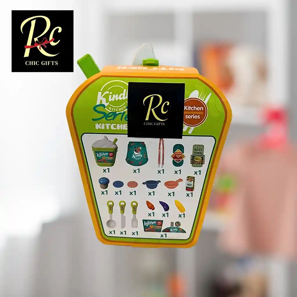 Set De Cocina Portátil Para Niñas (18 Pcs) - ¡aventura Culinaria En Mochila, Exclusivo Regalos Chic!