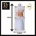 Set 2 Organizadores Acrílicos Transparentes (19x6.8cm) - ¡ideal Discos Y Cotonitos, Regalos Chic!