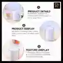 Set 2 Organizadores Acrílicos Transparentes (19x6.8cm) - ¡ideal Discos Y Cotonitos, Regalos Chic!