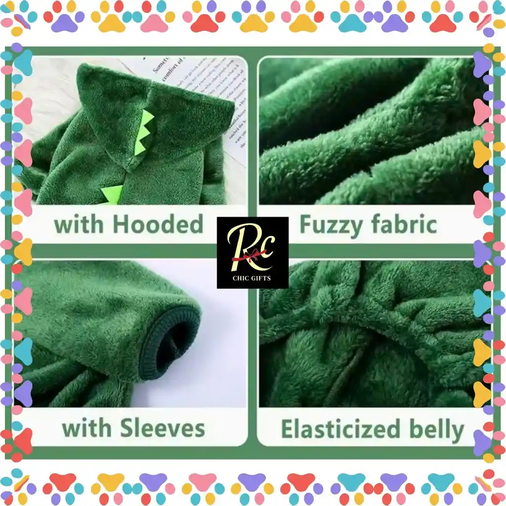 Traje De Dinosaurio Para Mascotas (talla S) - ¡disfraz Cálido Y Divertido, Exclusivo Regalos Chic!