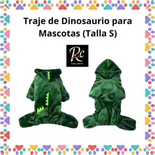 Traje De Dinosaurio Para Mascotas (talla S) - ¡disfraz Cálido Y Divertido, Exclusivo Regalos Chic!