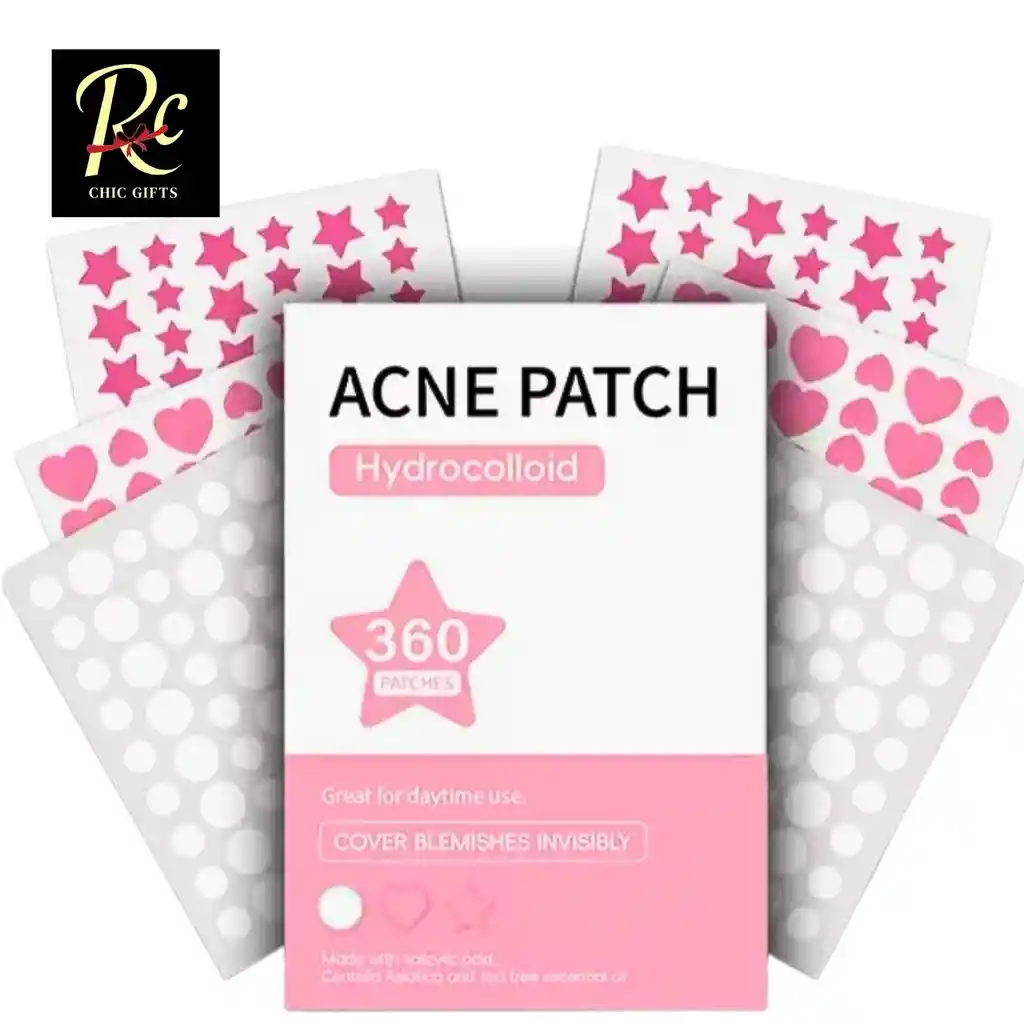 Parches Para Acné Hidrocoloides | 360 Parches Invisible Y Transpirable | Regalos Chic