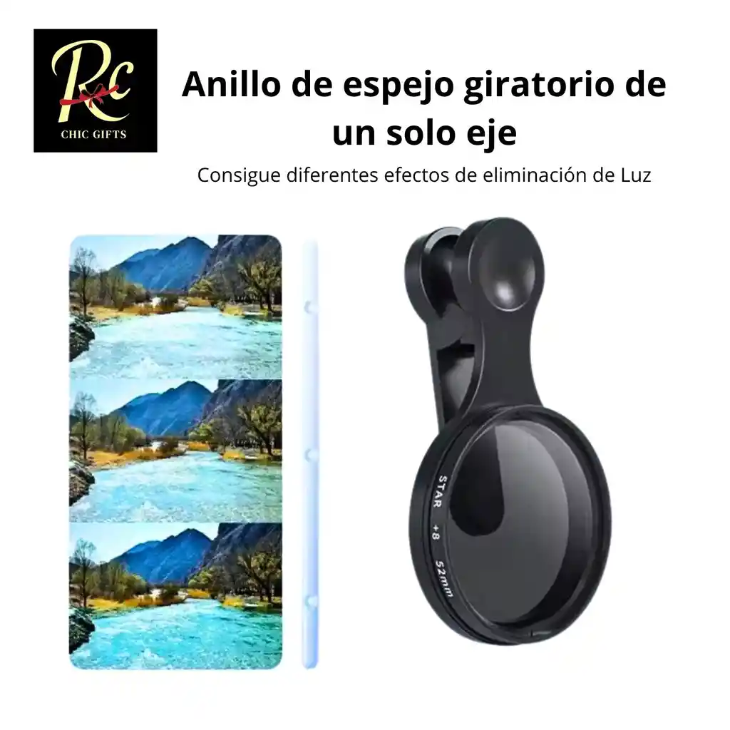 Lente Polarizador Cpl Y Filtro Estrella Para Celular | Fotografía Profesional | Regalos Chic