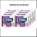 Confort Papel Higiénico Elite Ultra Suave Manga De 32 Rollos, Doble Hoja X4 Rollos | 50m