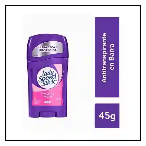 Desodorante Lady Speed Stick Powder Fresh Barra 45g | Ultra Seca 48h