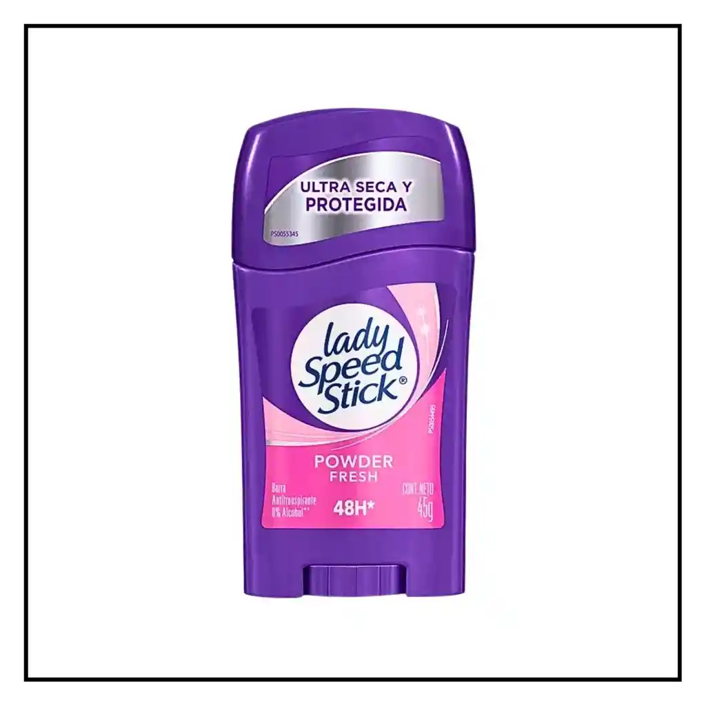 Desodorante Lady Speed Stick Powder Fresh Barra 45g | Ultra Seca 48h