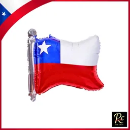 Globo Metalizado Bandera De Chile Fiestas Patrias 64x56cm - Regalos Chic