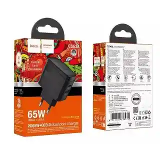 Kit De Carga High Power Turbo Cs63a Hoco Carga Rápida Pd 65w