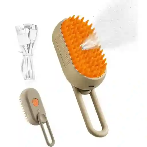 Mondo Mascotas - Cepillo Para Mascotas Con Rociador Recargable Y Mango