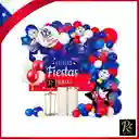 Set Exclusivo De Globos Fiestas Patrias Chile 97pcs Solo En Regalos Chic