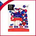 Set Exclusivo De Globos Fiestas Patrias Chile 97pcs Solo En Regalos Chic