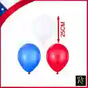 Globos De Latex Colores Exclusivos Fiestas Patrias Chile 24pcs 25cm - Regalos Chic