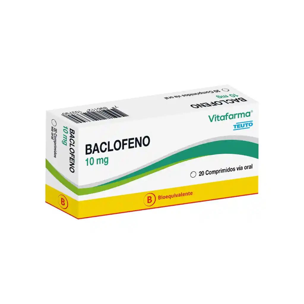 Baclofeno 10 Mg X 20 Comp