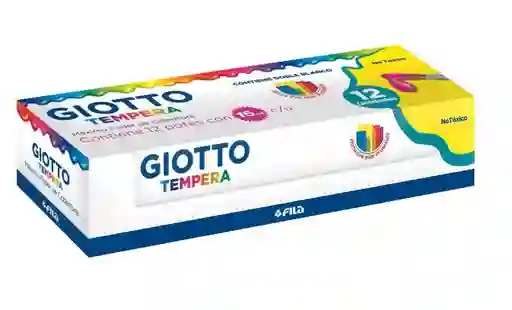 Tempera Giotto 12 Colores 15ml