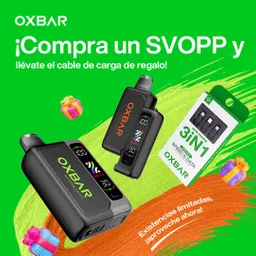 Vaporizador Svopp Batería + Repuesto 25k Puffs 4,5% - Oxbar Svopp