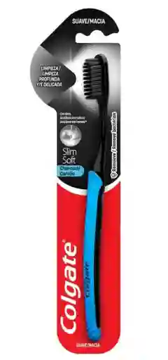Colgate Cepillo Dental Suave Slimsoft Charcoal X 1