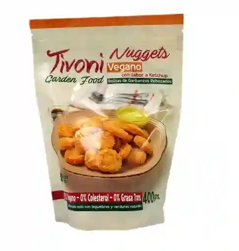 Nuggets Con Sabor A Ketchup Vegano Tivoni 400 Grs