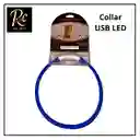 Collar Usb Camuflaje Led Azul Para Perros | Brillante, Impermeable Y Recargable | ¡seguridad Nocturna Y Estilo Para Tu Mascota En Chile!