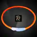 Collar Led Naranjo Usb Perro Camuflaje | Brillante, Impermeable, Recargable | Seguridad Y Estilo Mascotas | Regalos Chic